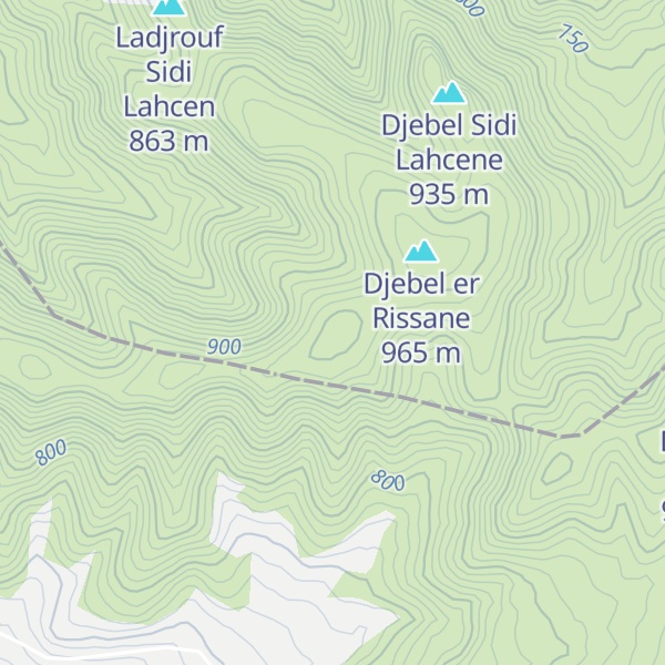 Map of Djebel Yehras