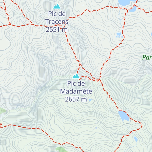 Map of Pic de Madamète