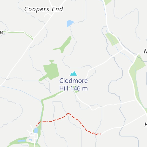 Map of Clodmore Hill