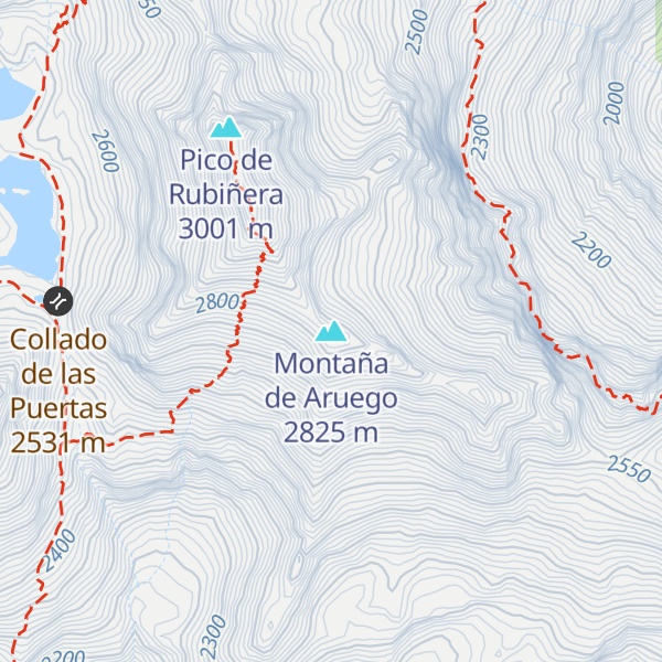 Map of Montaña de Aruego