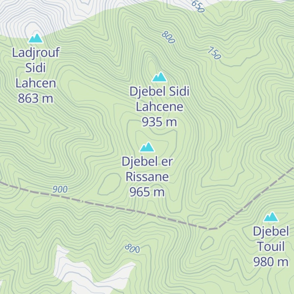 Map of Djebel er Rissane