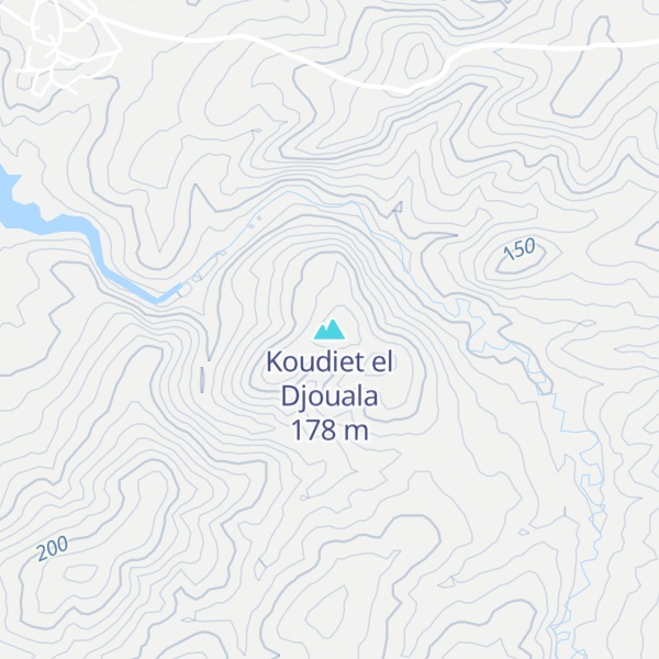 Map of Koudiet el Djouala
