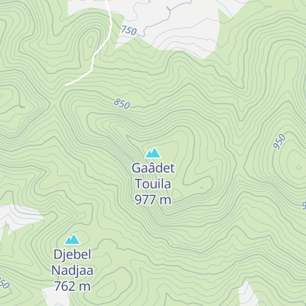 Map of Gaâdet Touila