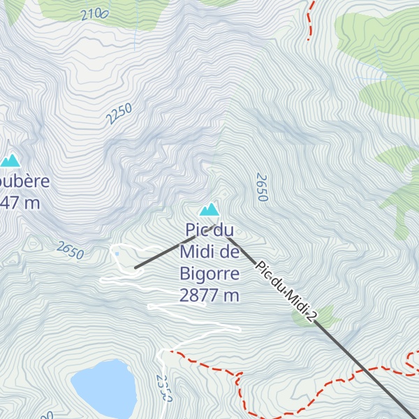 Map of Pic du Midi de Bigorre