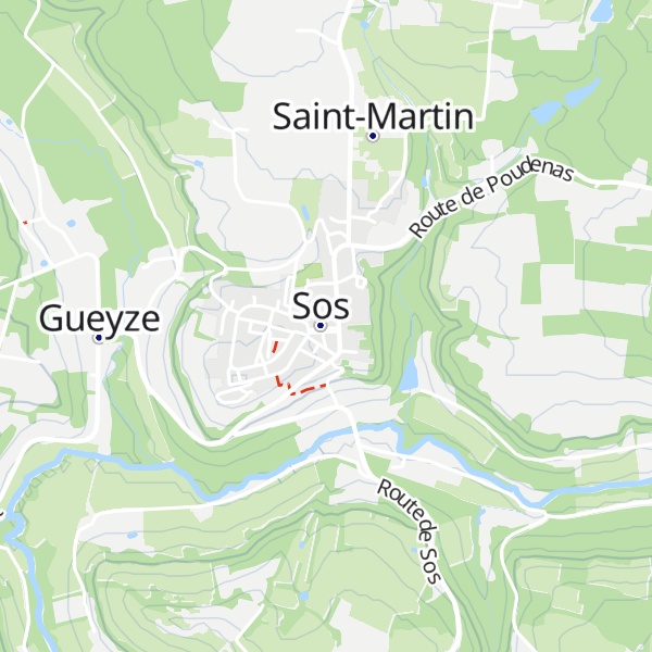 Map of Gîte la Maison des Hirondelles