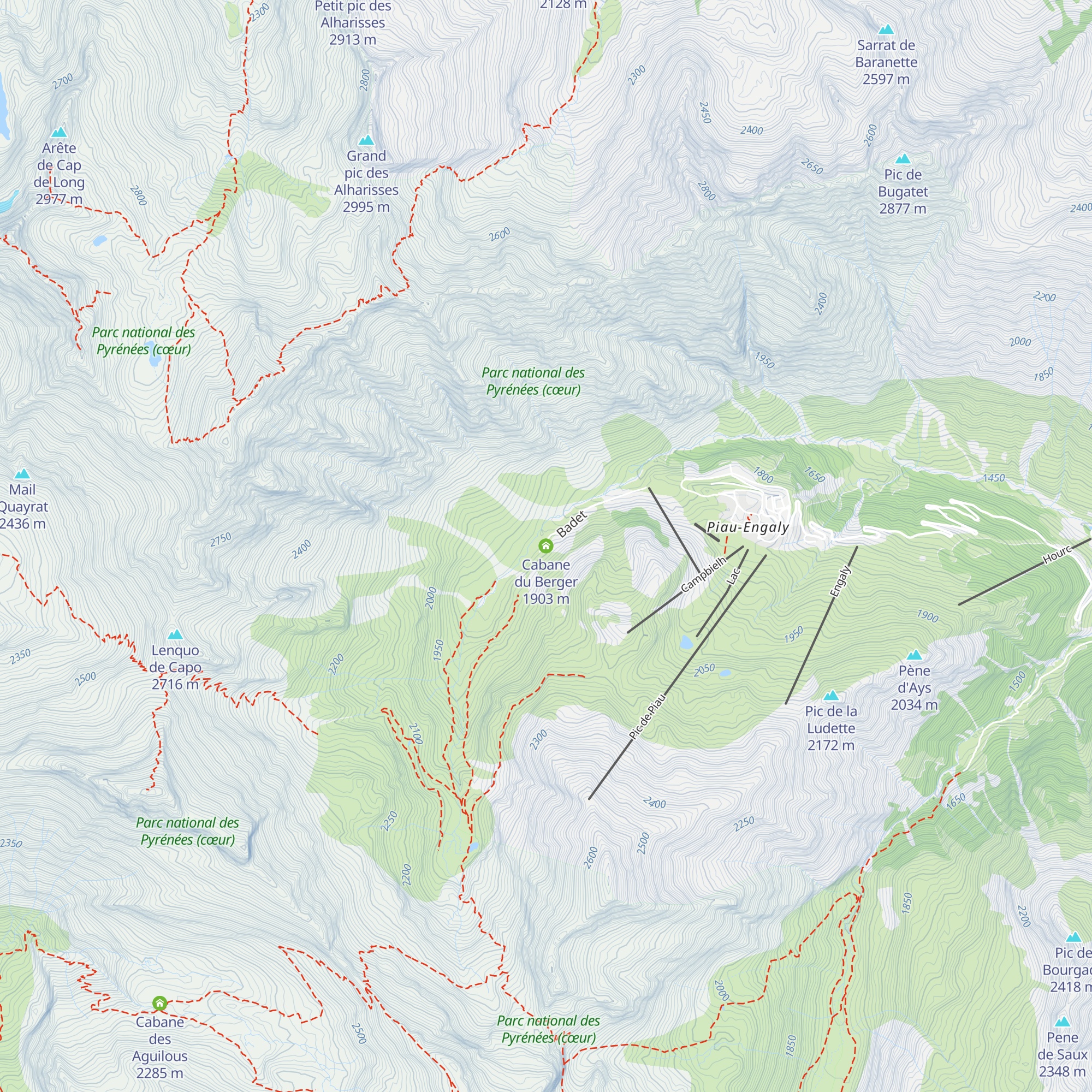 Cabane du Berger map