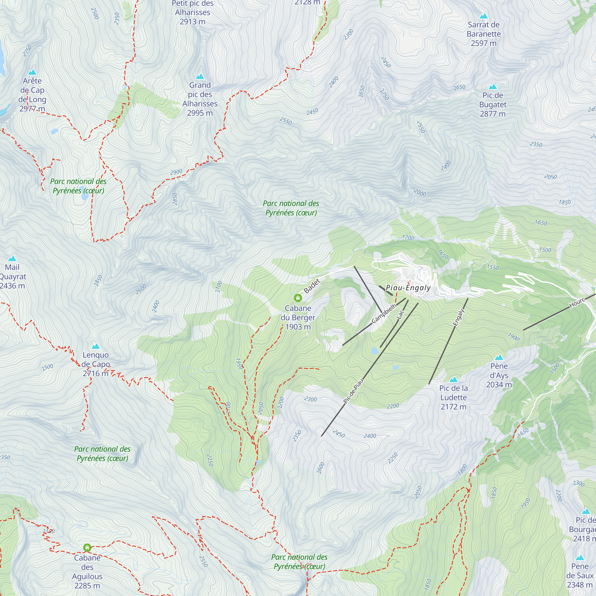 Cabane du Berger map