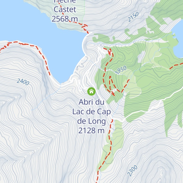 Map of Abri du Lac de Cap de Long