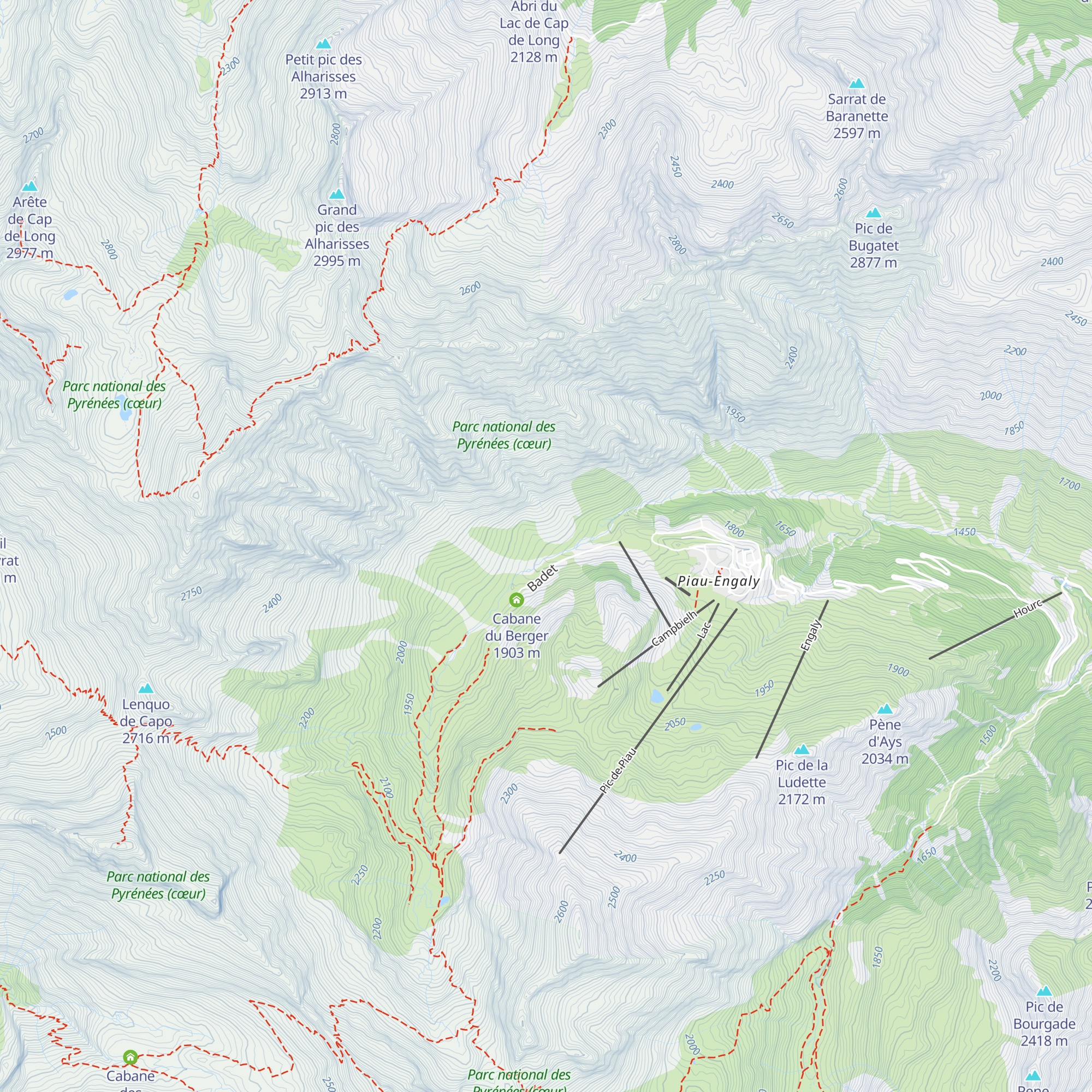 Cabane de Moune map