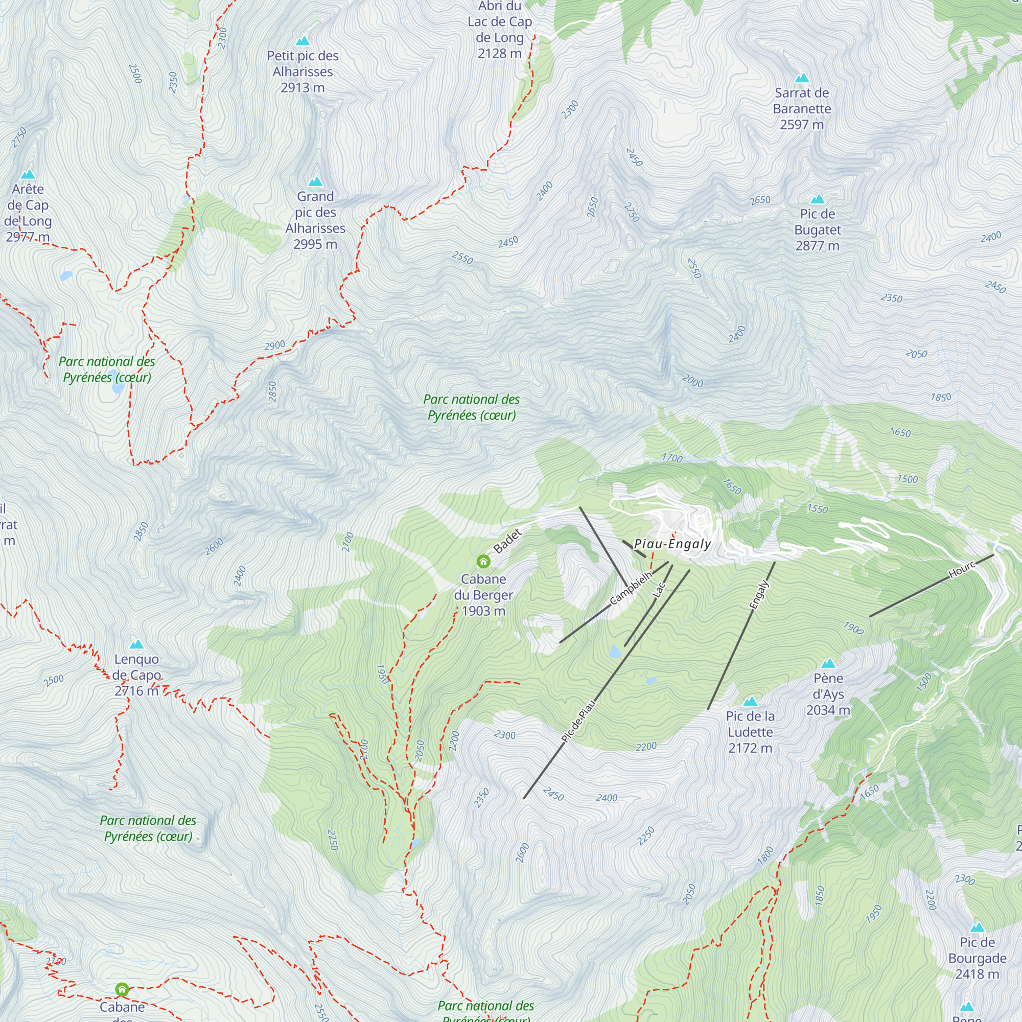 Cabane de Moune map