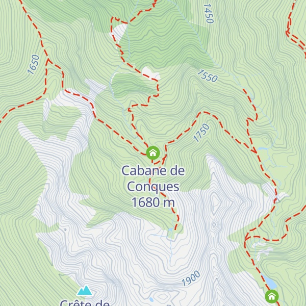 Map of Cabane de Conques