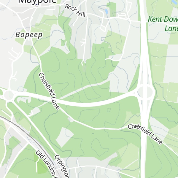 Map of Well Hill