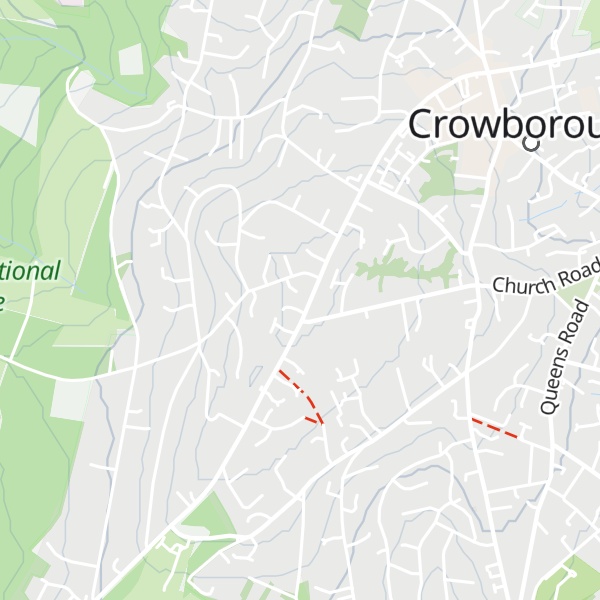 Map of Crowborough