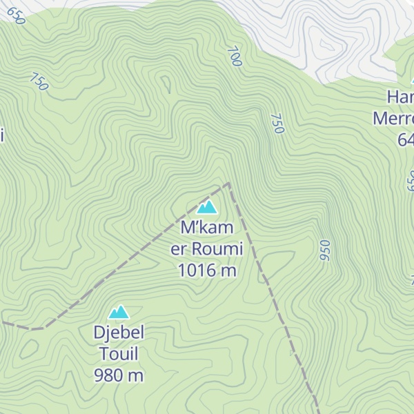Map of M’kam er Roumi
