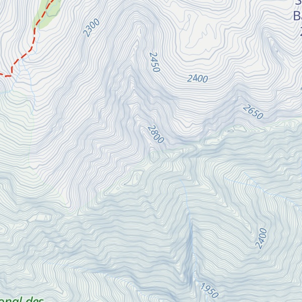 Map of Pic Méchant