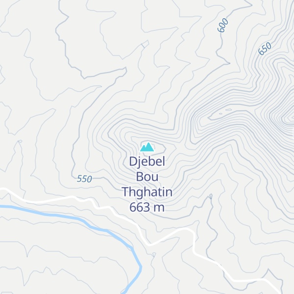 Map of Djebel Bou Thghatin