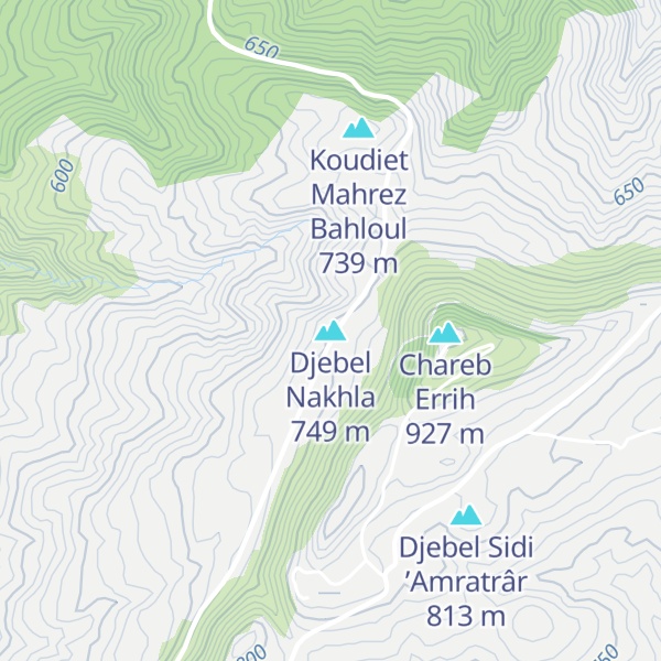 Map of Djebel Nakhla