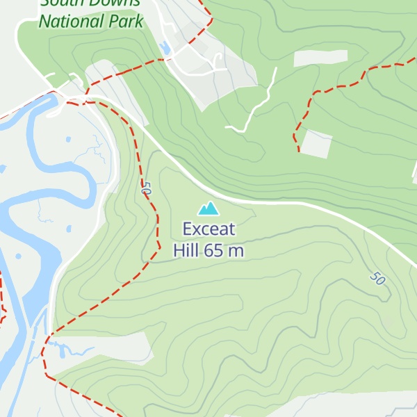 Map of Exceat Hill
