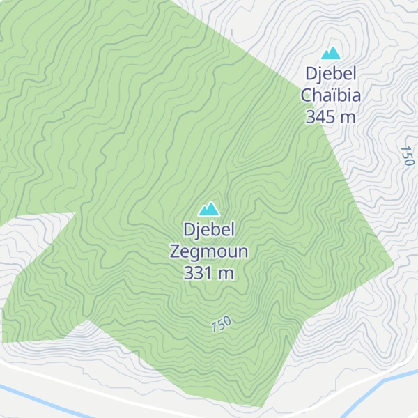 Map of Djebel Zegmoun