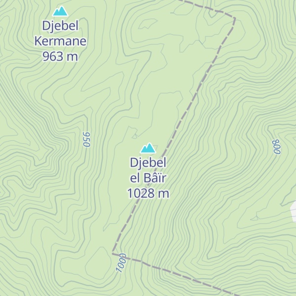 Map of Djebel el Bâïr