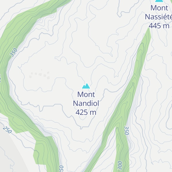 Map of Mont Nandiol