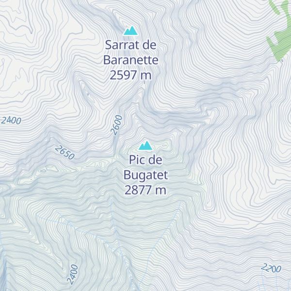 Map of Pic de Bugatet