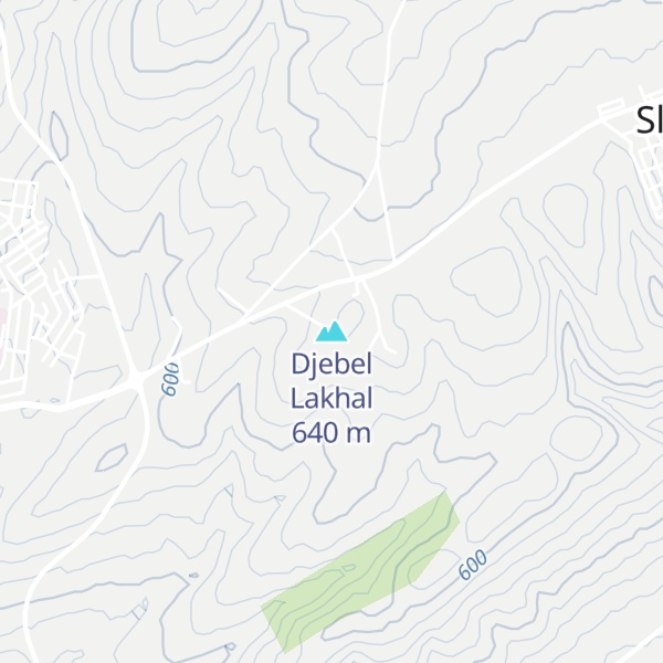 Map of Djebel Lakhal