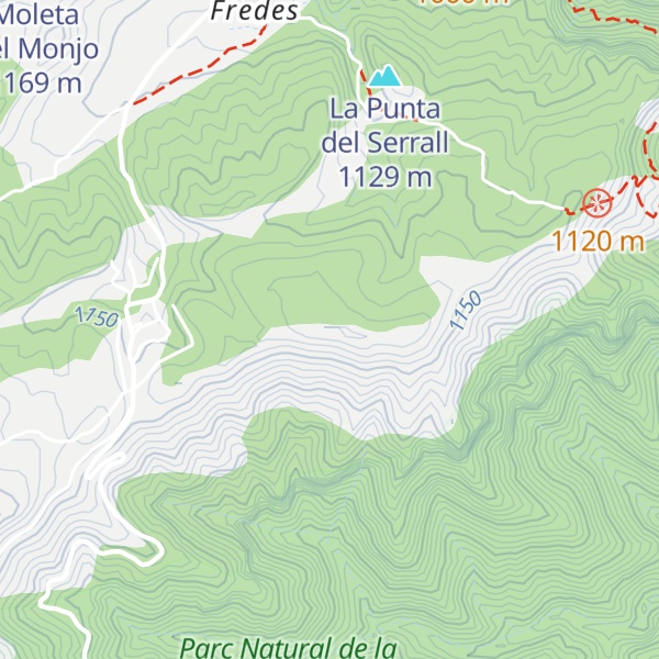 Map of Cap de la Serra