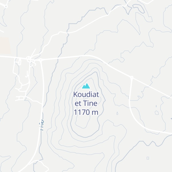 Map of Koudiat et Tine