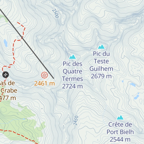 Map of Pic du Contadé