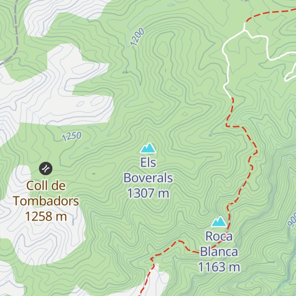 Map of Els Boverals