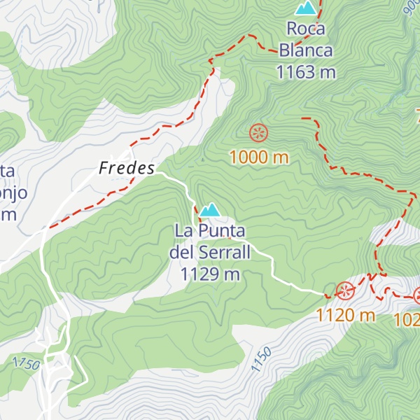 Map of La Punta del Serrall