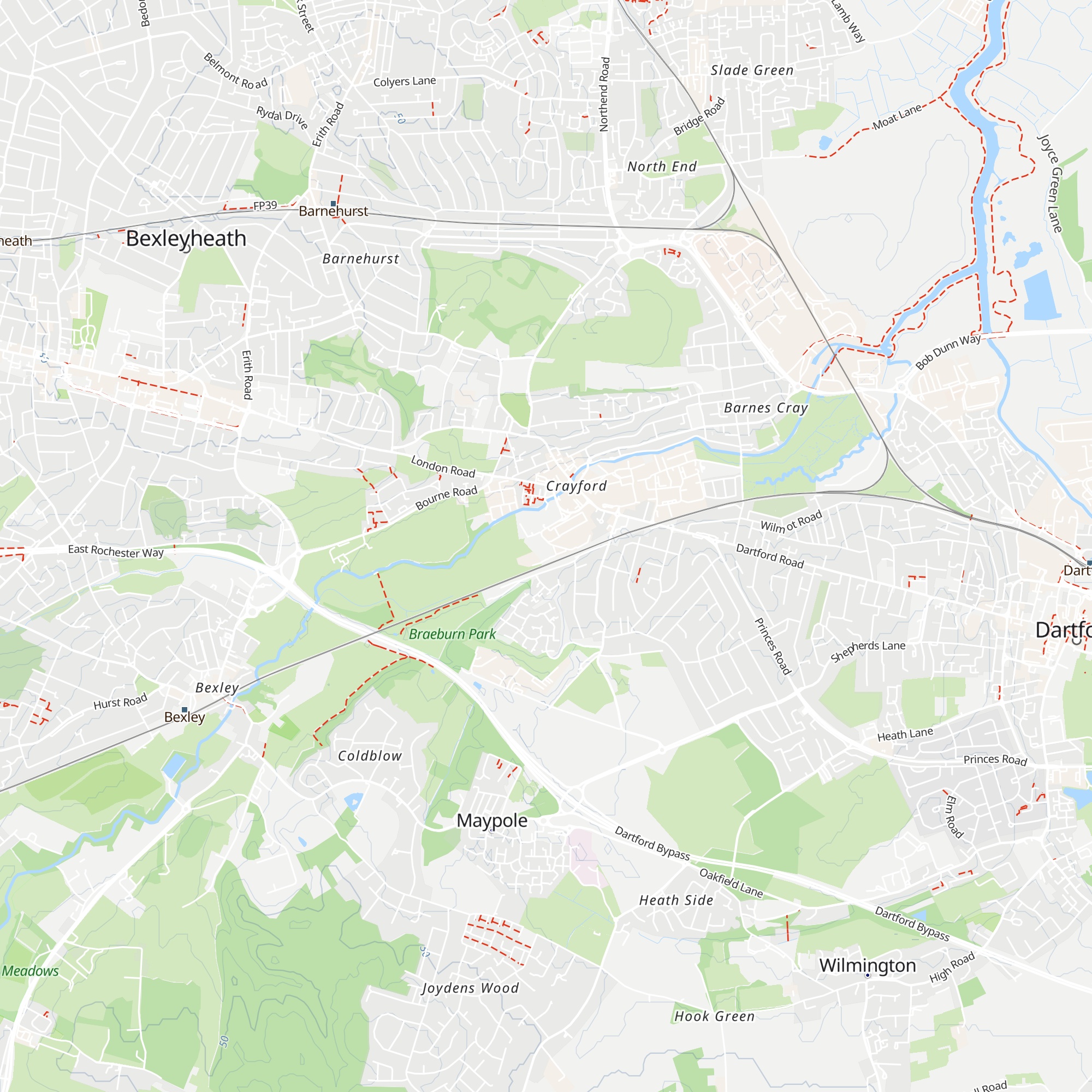Bookmakers map