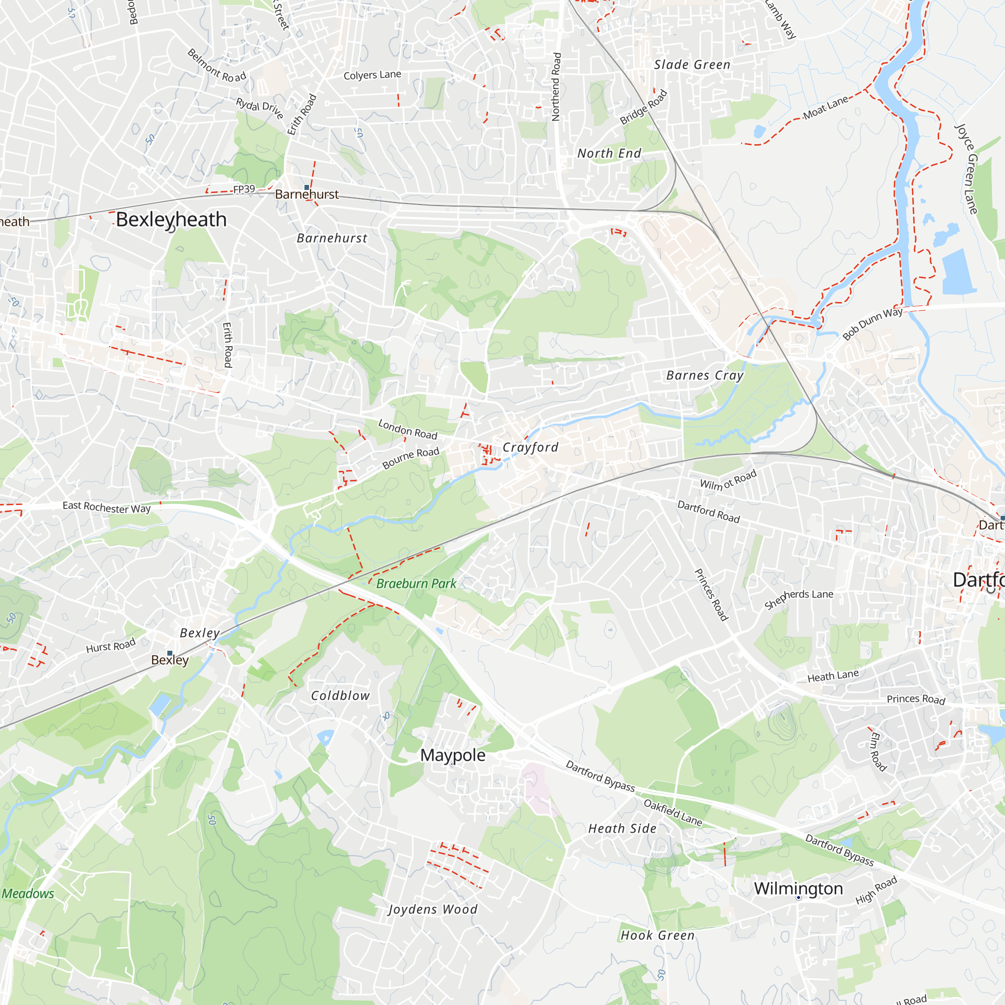 Bookmakers map