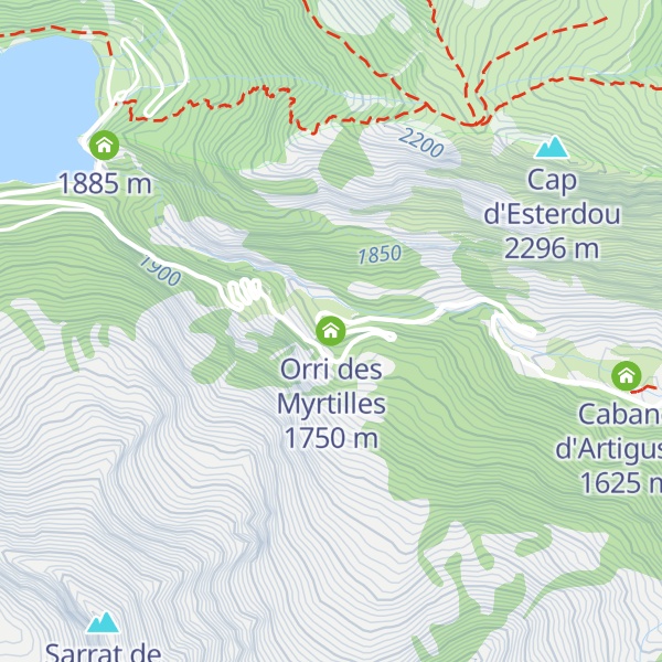 Map of Orri des Myrtilles