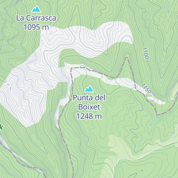 Map of Punta del Boixet