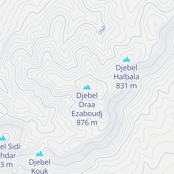 Map of Djebel Draa Ezaboudj