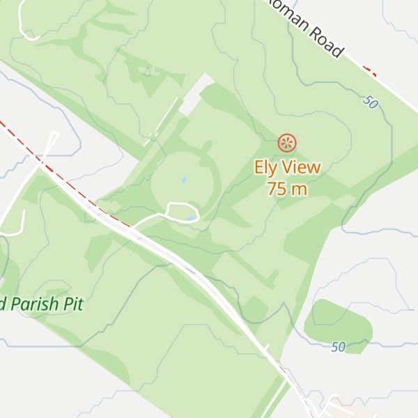 Map of Wandlebury Hill