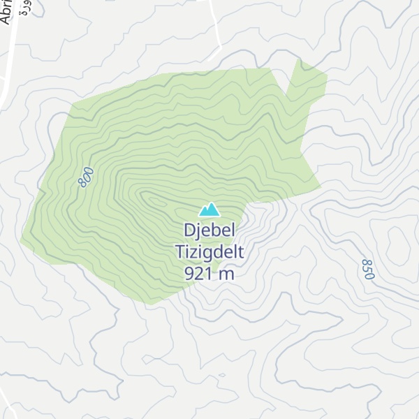 Map of Djebel Tizigdelt