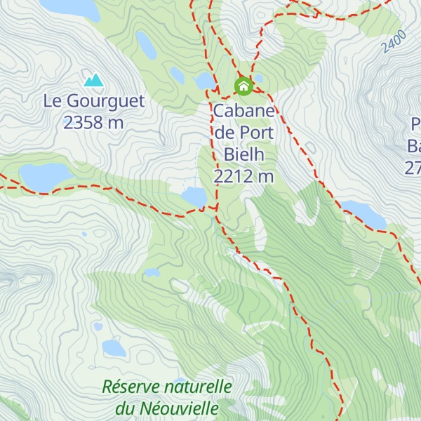 Map of Cabane de Coste Queillère
