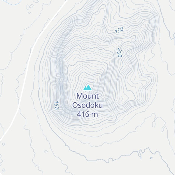 Map of Mount Osodoku