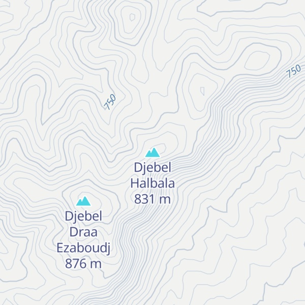 Map of Djebel Halbala