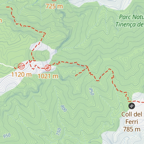 Map of Moleta del Forat