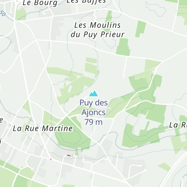 Map of Puy des Ajoncs