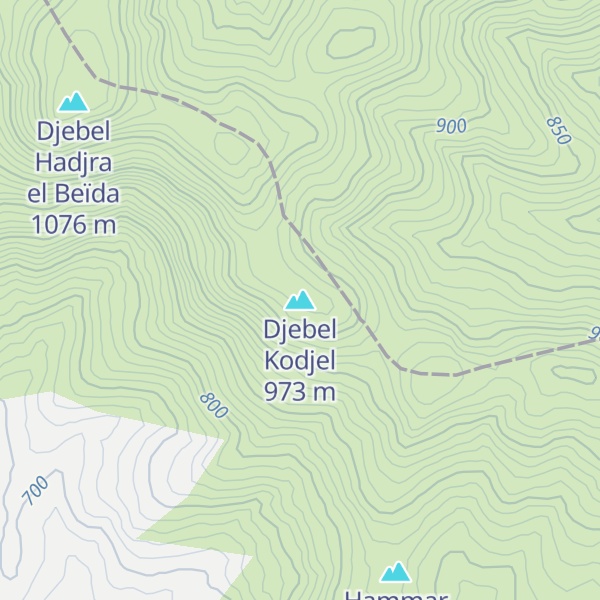 Map of Djebel Kodjel