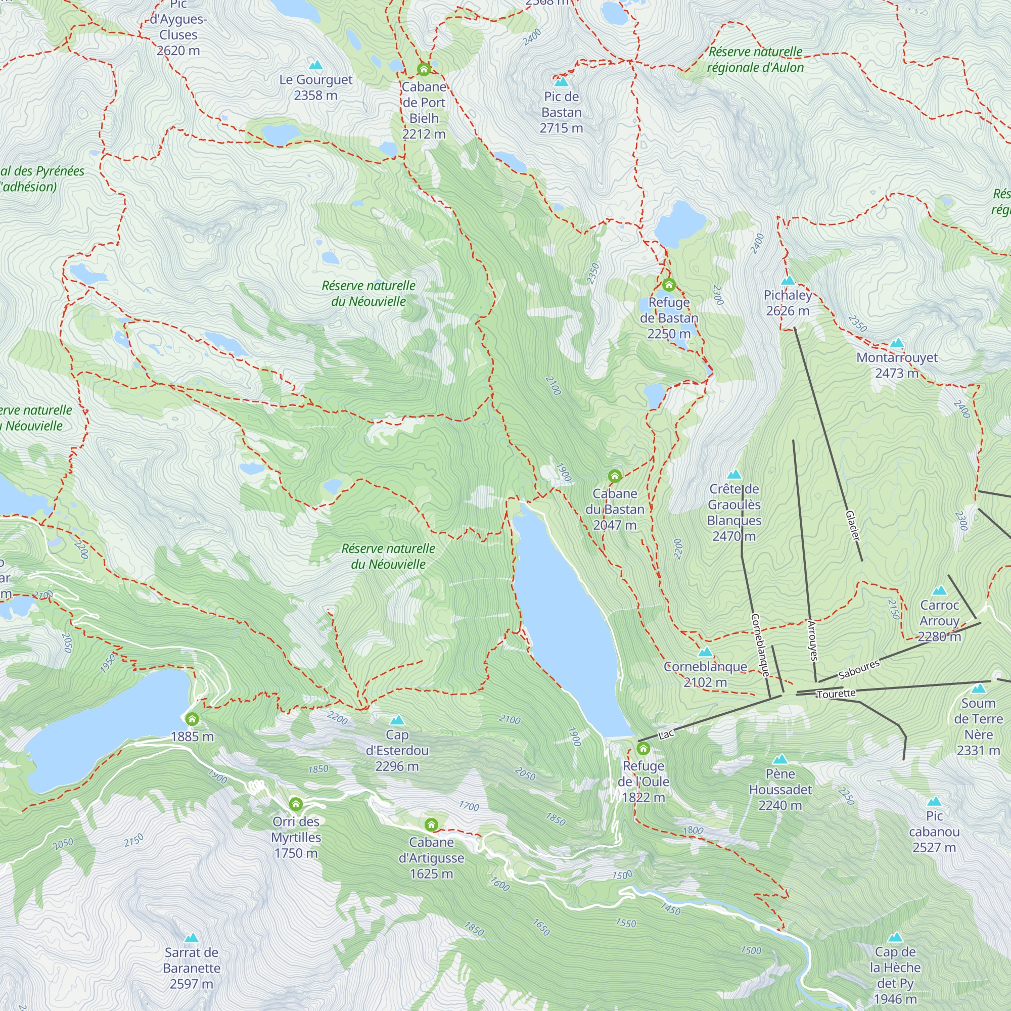 Cabane de l'Oule map
