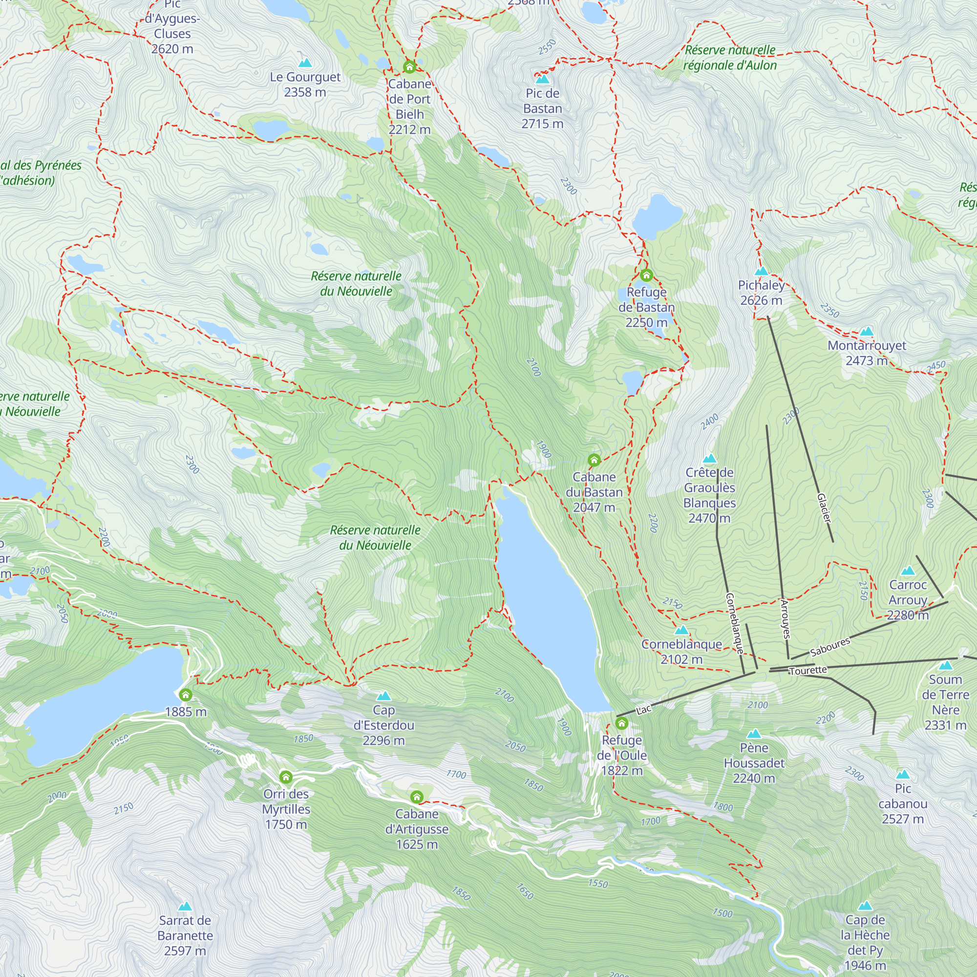Cabane de l'Oule map