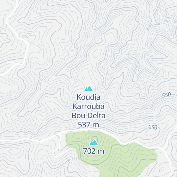 Map of Koudia Karrouba Bou Delta