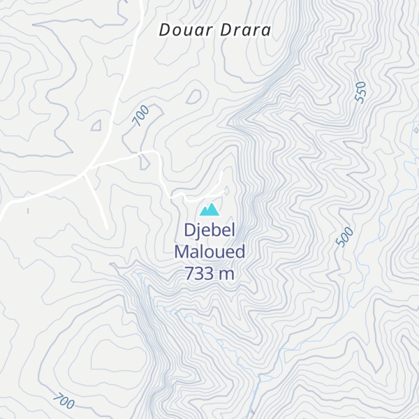 Map of Djebel Maloued