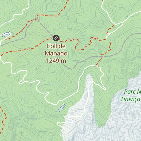 Map of Tossal d'en Cervera